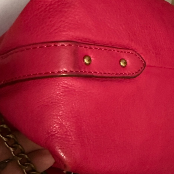 Lauren by Ralph Lauren Fuschia Pink Leather Satchel RARE HTF - Picture 11 of 16